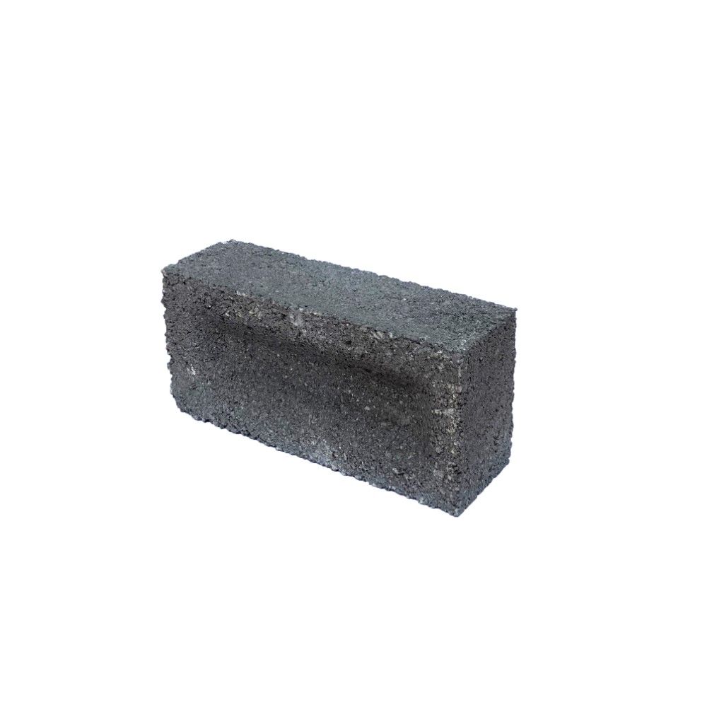 Stack of grey fly ash bricks for sale in Nuvem, Goa