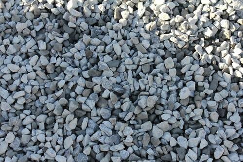 Pile of Kadi granite aggregate for concrete mix in Goa
