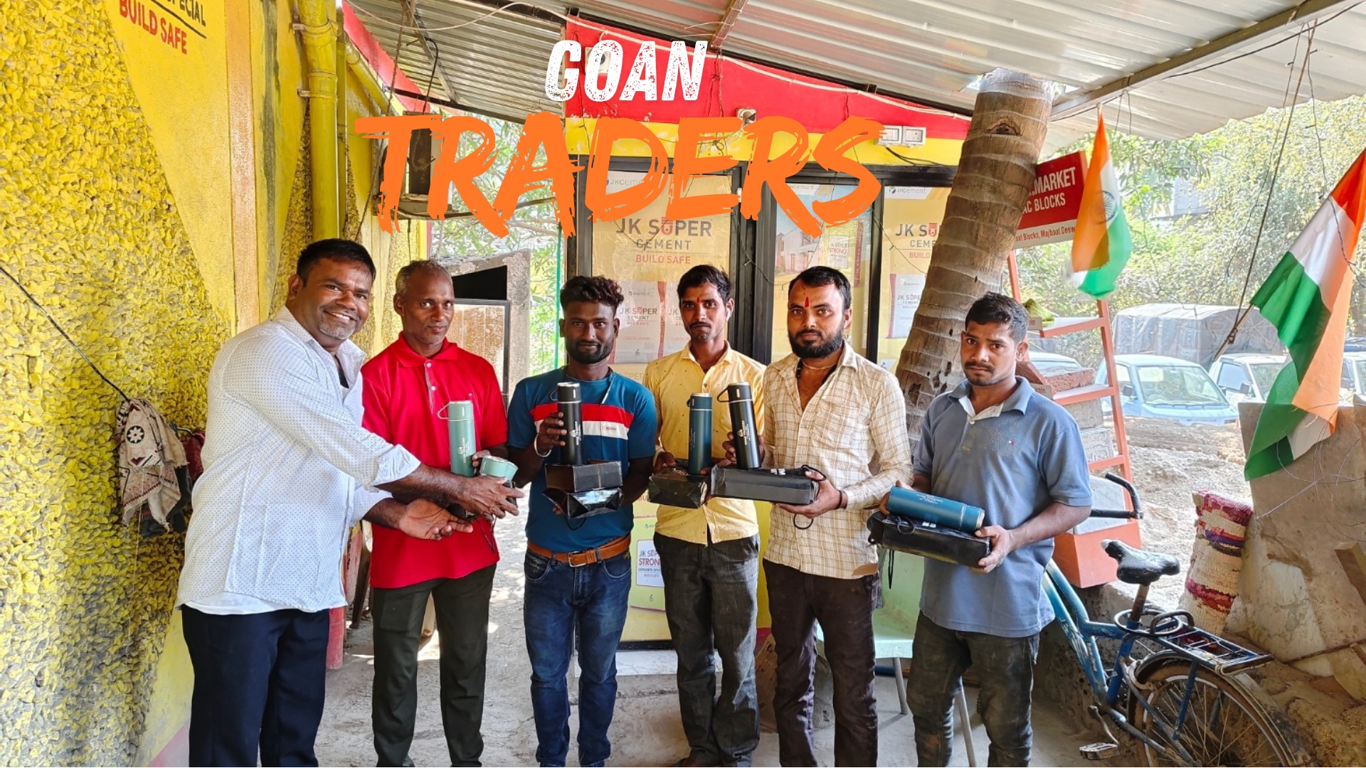 Goan Traders cement warehouse and building materials storage facility